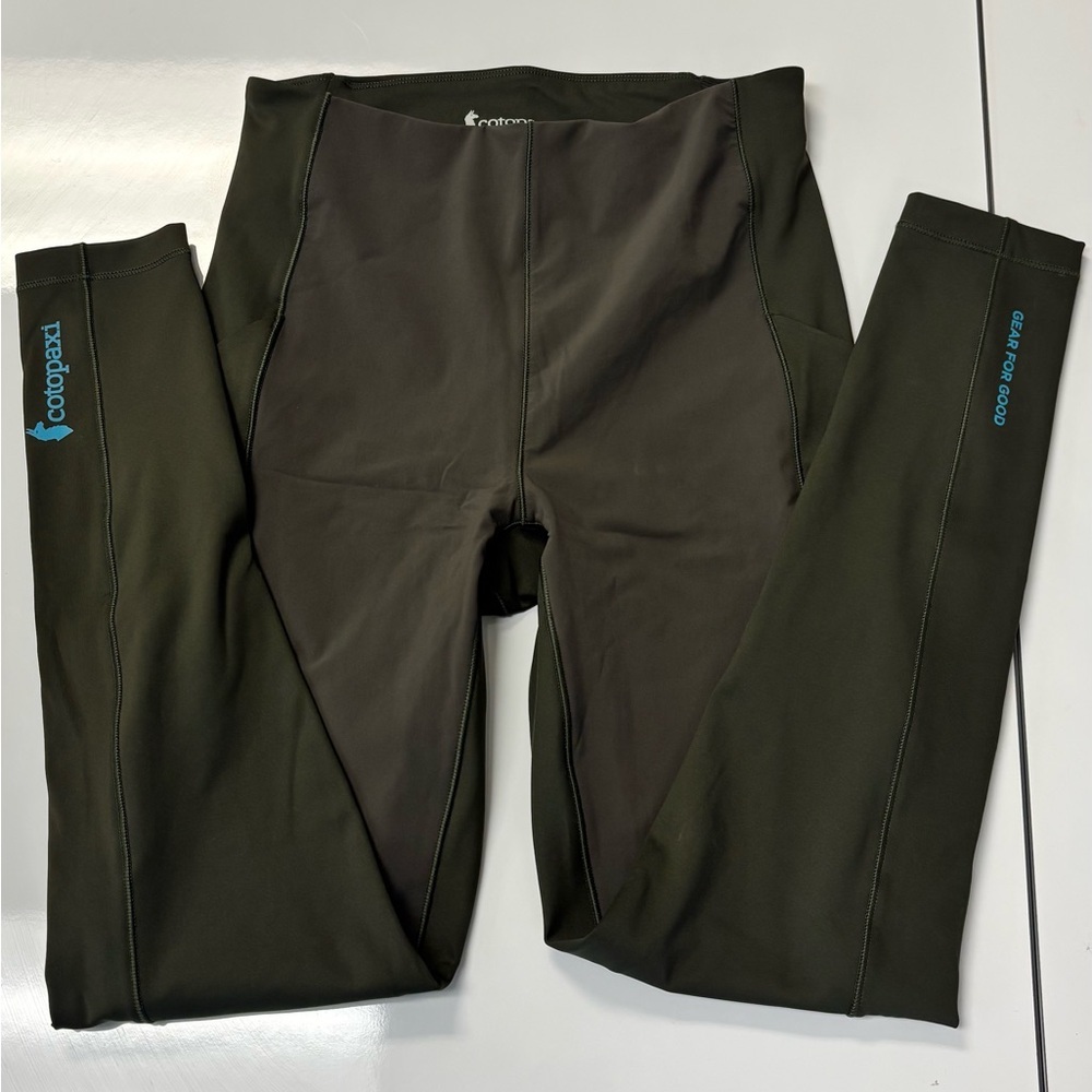 Cotopaxi Olive Green Leggings. Size Small